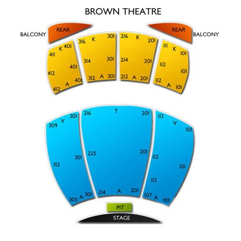 Brown Theatre Seating Chart