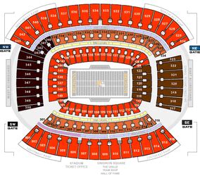 Browns Stadium Chart