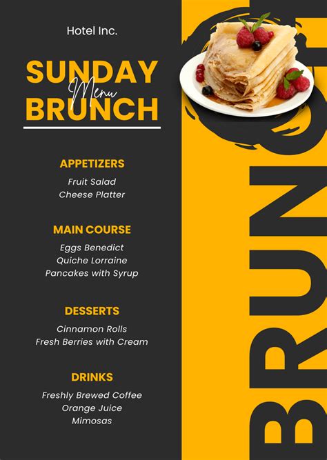 Brunch Menu Template