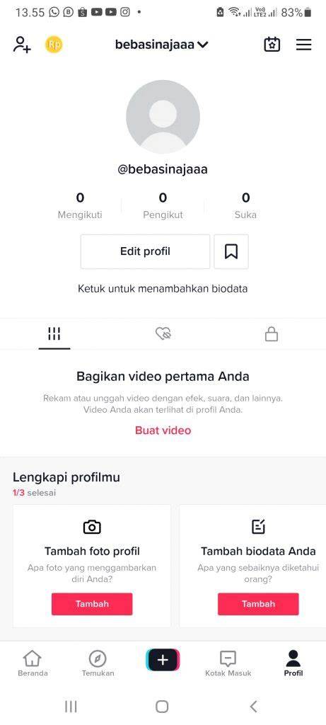 Buat Akun TikTok