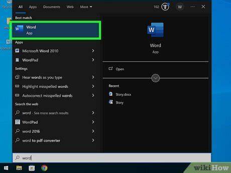 Buka Microsoft Word