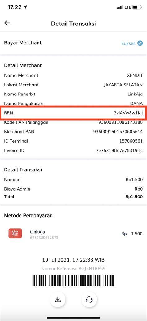 Bukti transfer bank