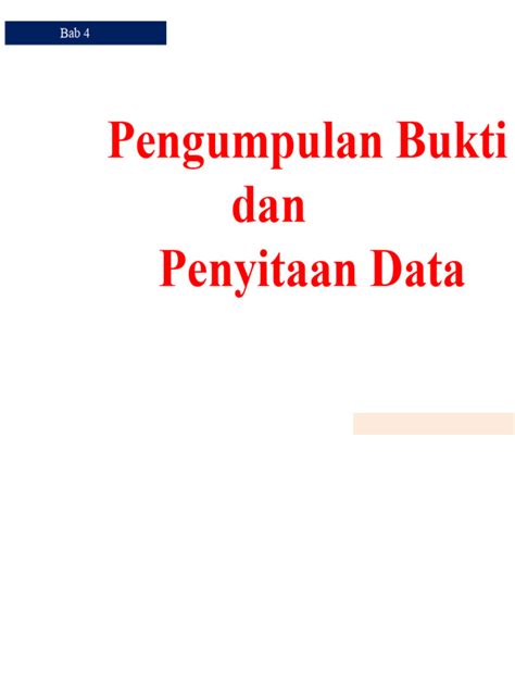 Bukti dan data