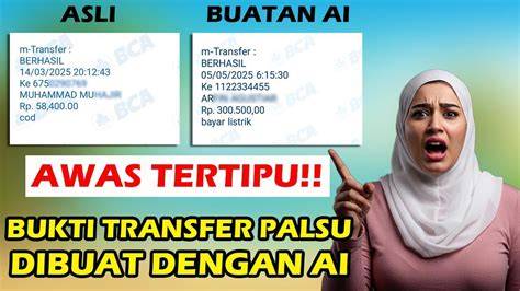 Bukti transfer palsu