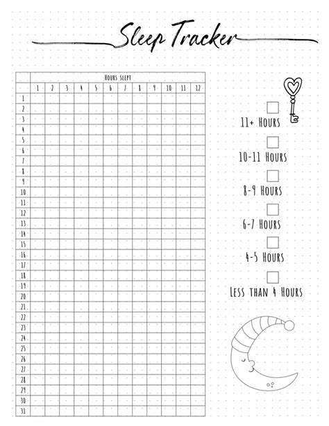 Bullet Journal Tracker Template