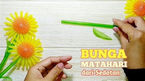 Bunga Matahari dari Sedotan