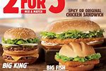Burger King 2 for 5 Deal 2021