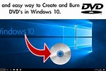 Burn DVD Windows 10