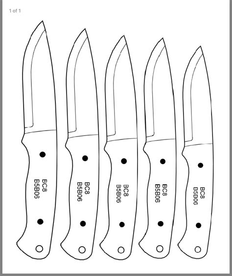 Bushcraft Knife Templates