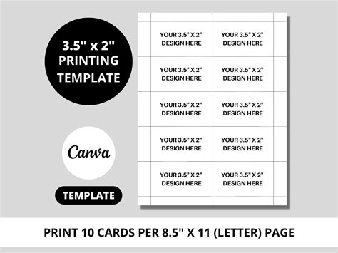 Business Card Printing Template