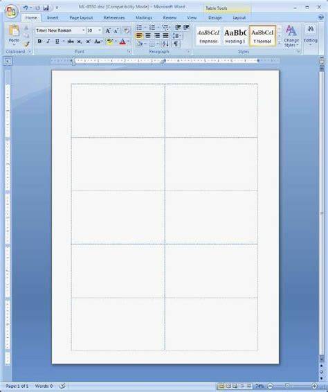 Business Card Templates Free Download Word