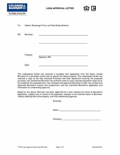 New conditional approval b form letter 737
