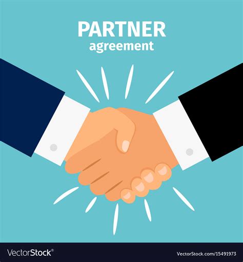 Business partnership handshake