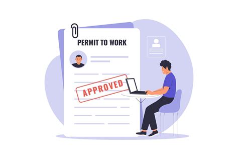 Business permit illustration