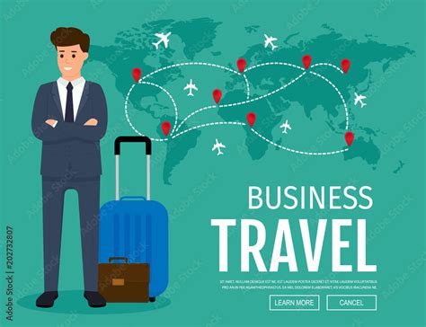 Business trip illustration
