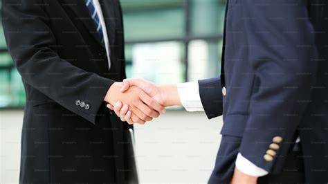 Businessman handshake