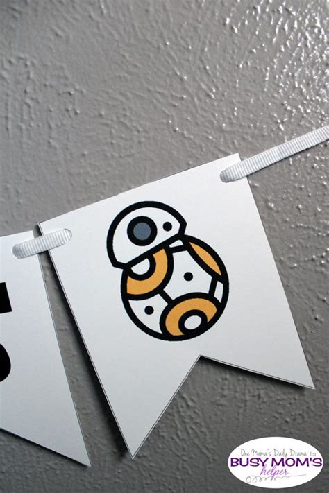 Busy Mom's Helper Star Wars Banner Printable