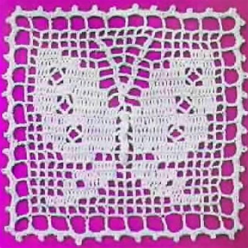Butterfly Filet Crochet Pattern Free