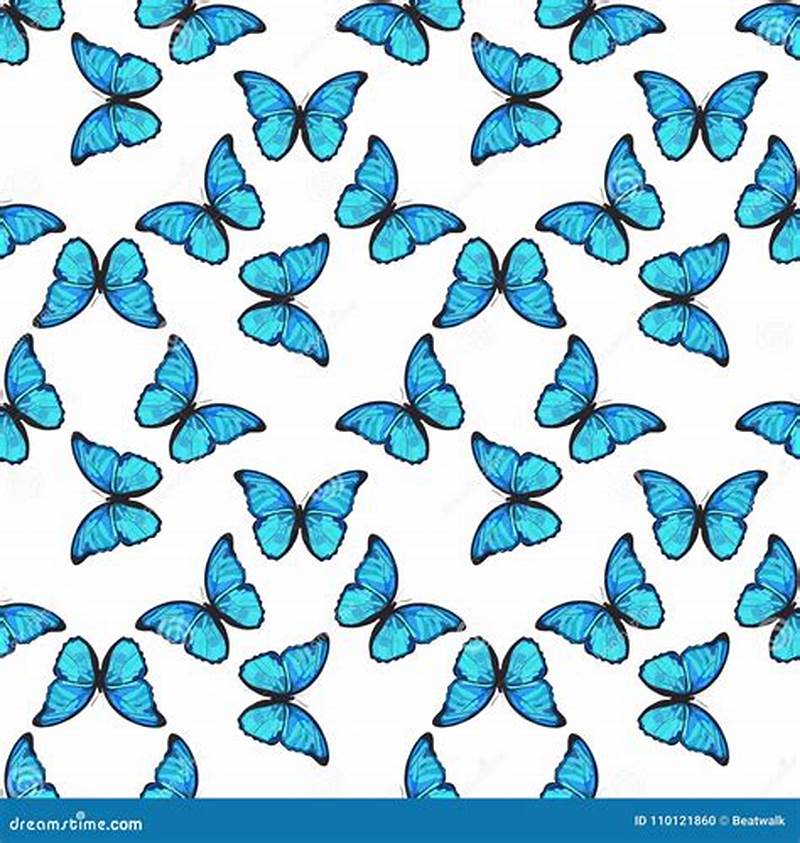 Butterfly Pattern Blue