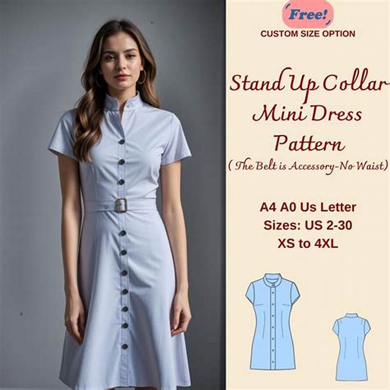 Button Dress Sewing Pattern
