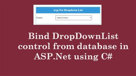 C# DropDownList