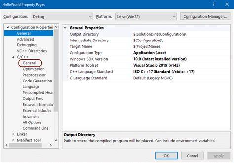 C/C++ General Properties