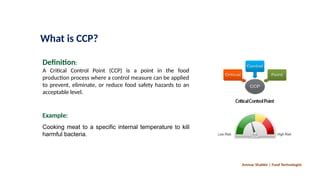 CCP in Food Production