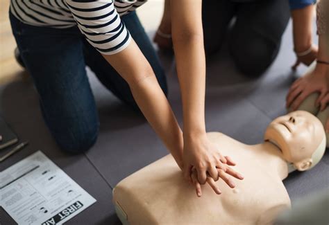 CPR training practice