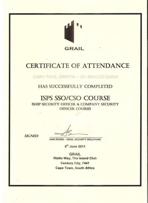 CSO Certification