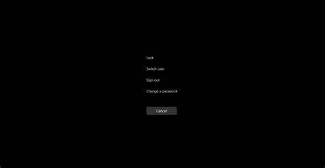 CTRL+ALT+DEL Screen to Access Task Manager