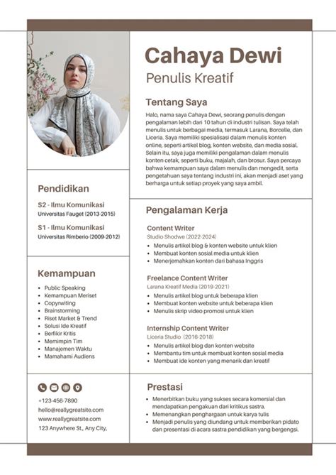 CV Minimalis