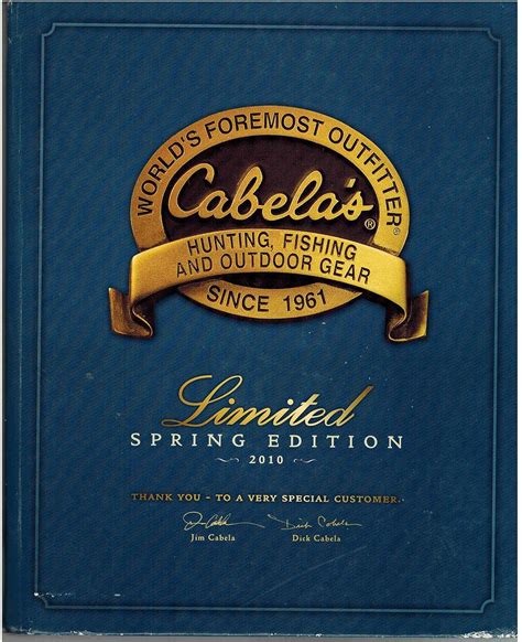 Cabelas Limited Edition 2010 Catalog