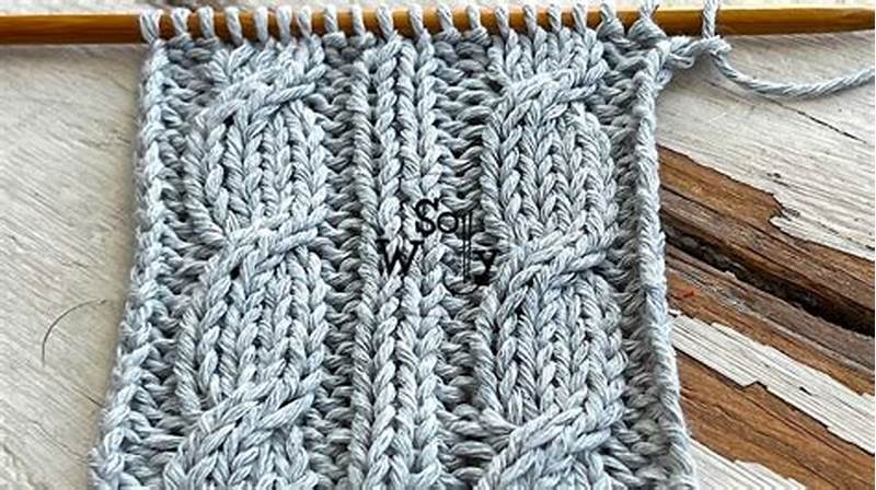 Cable Knit Pattern