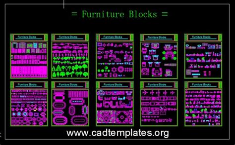 Cad Furniture Templates
