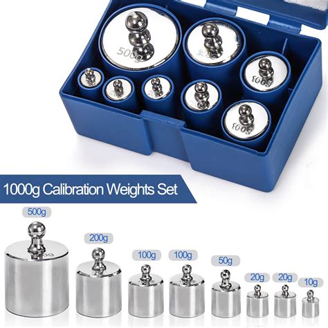 Calibration process with weights