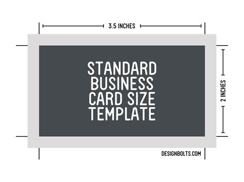 Calling Card Size Template