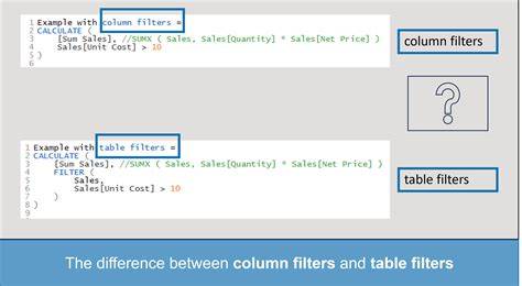 Can't Use Column Filters