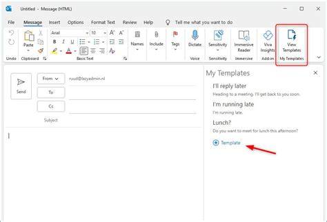 Can You Make Email Templates In Outlook