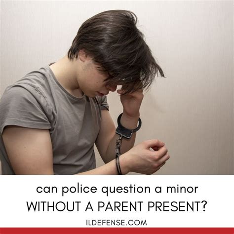 Can cops question a minor