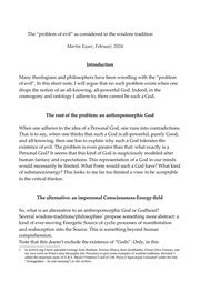 Can the problem of evil be solved