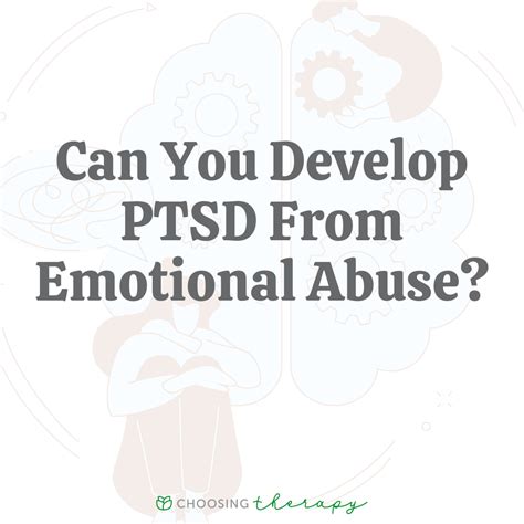 Can you get PTSD from an emotionally abusive parent