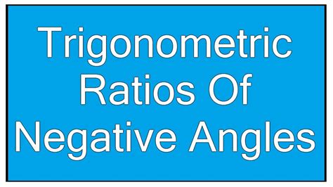 Can you have a negative in a ratio