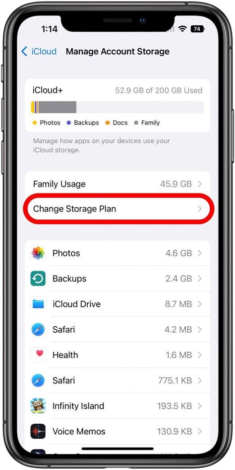 Cancel iCloud Subscription