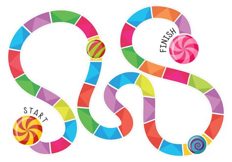 Candy Land Board Game Template