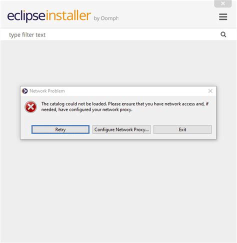 Cannot Install Eclipse Catalog Could Not Be Loaded