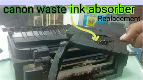 Canon MP237 waste ink absorber cleaning