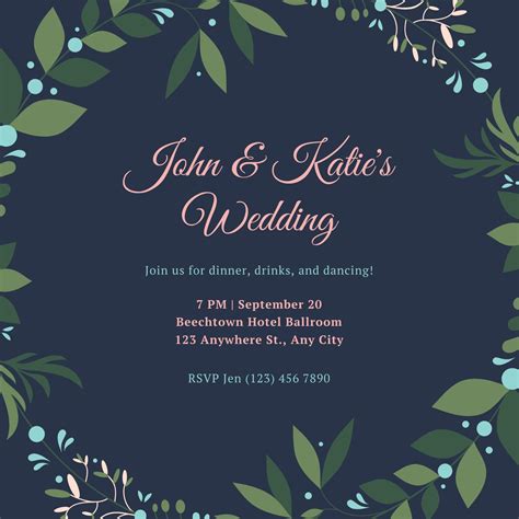 Canva Wedding Invitation Templates