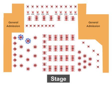 Canyon Club Seating Chart