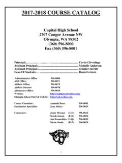 Capital High School Course Catalog Boise