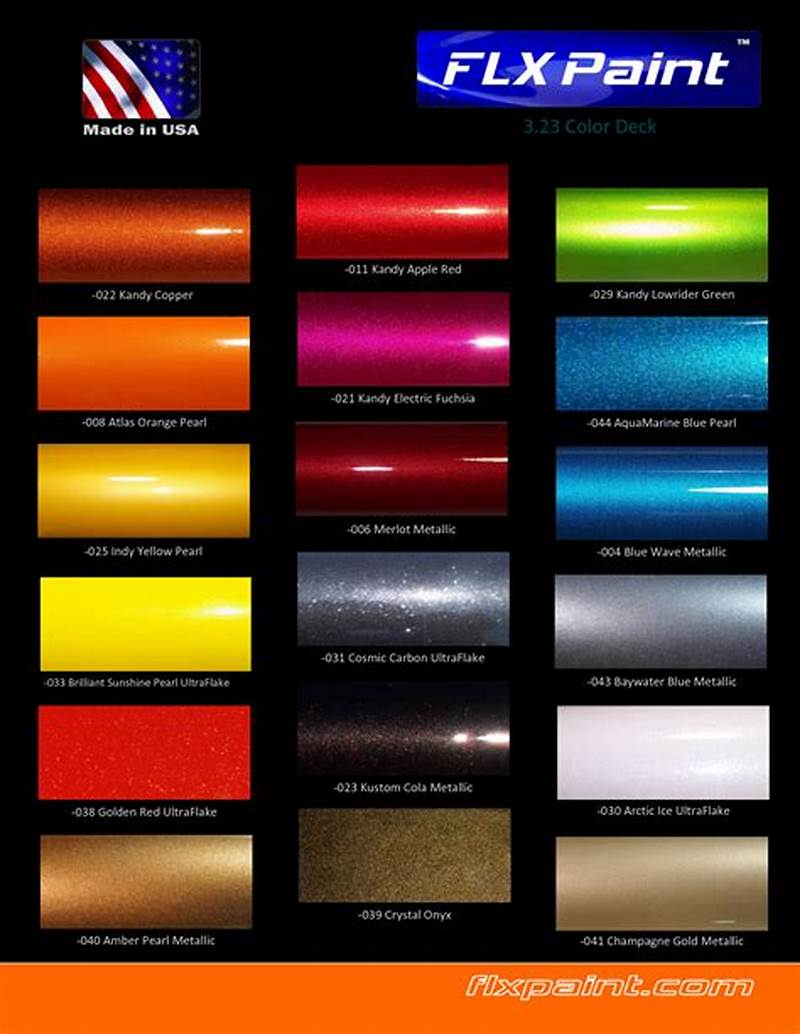 Car Color Code Chart